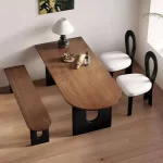 Modern Japanese Dining Table Waterproof 8 People Living Stand Dining Table Legs Minimalist Muebles Para El Hogar Furniture - Image 2