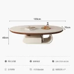 Writing Luxury Side Table Modern Decoration Designer Storage Standing Moving Coffee Table Dinner Mesas Bajas Home Furniture - Image 7
