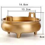 Creative Pure Copper Incense Burner For Buddha, Retro Home Indoor Tea Room Crafts Decor, Aromatherapy Burner, 1Pc - Image 8