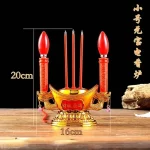 Plastic Offering Buddha Simulated Candlestick, Home Offering Incense Burner, God of Wealth Candle Holder - Image 8