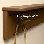 Piano Key Wall Mounted Clothes Hanger Wooden Wall Coat Rack Multifunctional Clothing Racks Home Entrance Dress Storage Hangers - Image 5