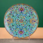 Ceramic Flat Plate Household Palace Style Jingdezhen Enamel Main Dining Plate Chinese Bone China Dessert Plate Tableware - Image 9