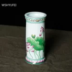 Home Ceramics Lotus Vases Ornaments Buddha Hall Worship Accessories Living Room Flower Arrangement Vase Decoration Crafts - Image 4