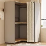 Modern Wardrobes Organizer Closet Storage Bedroom Coat Rack Floor Corner Household Metal Hanger Hat Rack Shelf Home Furniture - Image 27
