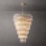 Nordic Luxury Glass Bar Big Ceiling Chandeliers Home Decoration Large Hanging Lamps for Living Room Hotel Lustre Gold - Image 4