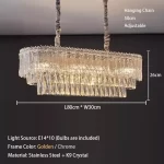 Crystal Rectangle Big Ceiling Lights LED Ceiling Chandelier Living Room Led Lamparas Para Techo Lighting for Lustre Home Decor - Image 14
