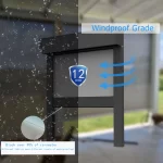 BOLAIEN Smart Roller Shade Outdoor Waterproof Custom Size Motorized Blind Zipper for Balcony Patio Compatible with Alexa Control - Image 2