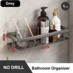 Bathroom Storage Rack Stainless Steel Anti Rust Storage Shower Rack Suction Cup Storage Rack Household Storage Appliances - Image 9