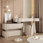 modern coiffeuse bedroom furniture wooden dressing table home storage cabinet master bedroom vanity table make up with mirror - Image 5