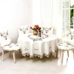 1pc 3 Sizes Tablecloth Rural Style Embroidered Round Table Cloth Home Hotel Decoration Table Cloth Home Party Table Covers - Image 5