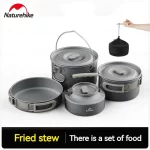 Naturehike Outdoor Tableware Pot Frying Pan Kettle Aluminum Alloy Ultralight Portable Kitchenware Camping Cookware Picnic Kettle - Image 2