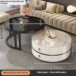 Modern Round Coffee Tables Metal Nordic Glam Minimalist Coffee Tables Simple Decor Mesa Auxiliar Salon Living Room Furniture - Image 22