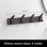 Walnut Coat Wall Hook Wall Hanging Coat Rack for Bathroom Kitchen Bedroom Hallway Wall Hooks Coat Clothes Holder - Image 11