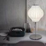 Nelson bubble floor lamp wabi sabi white ufo Silk lamp Danish designer Living Room Sofa Side Bedroom Bedside Standing Led Lamp - Image 3