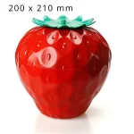 Strawberry Shape Storage and Organization Box Fruit Plate Modern Creative Specialty Plates Pastoral Round Household Snack Box - Image 7