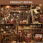 Book Nook Kit Secret Attic DIY 3D Wooden Puzzle Bookshelf Insert Dollhouse Model Bookend Building Home Decoration  Photo Frame - Image 4
