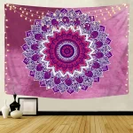 Indian Mandala Wall Hanging Tapestry Psychedelic Bohemian Home Decoration Aesthetic Living Room Background Cloth Beach Yoga Mat - Image 15