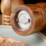 Acacia Wood Pepper Mill Grinders with base pepper mill Spice Mill for Tableware Kitchenware - Image 5