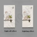 Modern Light Luxury Entrance Hall Decoration Feeling Lights Corridor Hanging Three-dimensional Sandstone Texture Mural Painting - Image 7