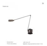 Modern Minimalist Floor Lamp Creative Bedroom Room Office Light Minimalist Study Eye Protection Reading Black Standing Light - Image 8