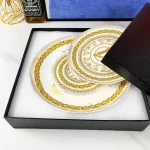 Vintage Ceramic Dinner Plate 8 Inch 10 Inch Creative Bone China Western Steak Dessert Salah Plate Kitchen Party Gift Box Set - Image 3