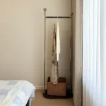 Stylish Minimalist Clothes Racks Drying Storage Modern Japandi Clothes Rack Living Room Design Colgadores De Ropa Room Furniture