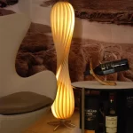 Living Room Floor Lamp Wooden Style Bedroom Headboard Decoration Atmospheric Table Lamp Nordic Art And Creativity Lamp Japanese - Image 4