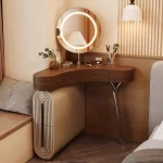 Vintage Unique Vanity Table Aesthetic Elegant Beauty Premium Vanity Table Classic Corner Meuble De Chambre Bedroom Furniture