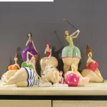 Nordic Plump Beauty Female Figurines Sculpture Ornaments Home Living Room Desk Fat Girl Statue Resin Decoration Accessories - Image 2