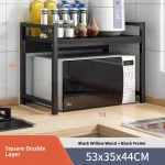 Kitchen Storage Rack Countertop Spice Oven Microwave Shelf Desktop Organizer Accessories European Style 3 Layers No Drilling - Image 13