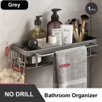 Bathroom Storage Rack Stainless Steel Anti Rust Storage Shower Rack Suction Cup Storage Rack Household Storage Appliances - Image 7