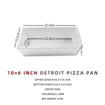 6~10 inch Detroit Style Pizza Pan Deep Dish Pizza Pan, Pizza Pan, Square Baking Pan, Bakeware Kitchenware, Aluminum - Image 20