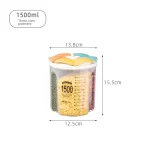 Kitchen Storage Container Large Food Storage Container 360° Rotating Rice Barrels Sealed Cereal Dispenser Rice Tank Grain Box - Image 12