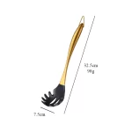 1-7PCS Silicone Head Kitchenware Stainless Steel Handle Soup Ladle Colander Cooking Set Turner Serving Spoon Kitchen Tool - Image 8