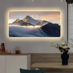 Digital perpetual calendar electronic clock hanging watch decoration artist uses restaurant clock wall hanging light - Image 4