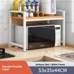 Kitchen Storage Rack Countertop Spice Oven Microwave Shelf Desktop Organizer Accessories European Style 3 Layers No Drilling - Image 11