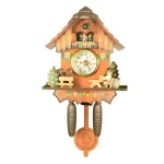 Wooden Hanging Wall Clock Bird Alarm Clock Cuckoo Clocks For Home Decoration Quartz Watch Decorative Home Decor - Image 10