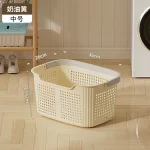 Laundry Hamper With Wheels And Lid Large Capacity Clothes Basket For Bathroom Storage Organizer For Family Kids Dorm Gift - Image 16