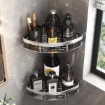 Bathroom Storage Rack Stainless Steel Anti Rust Storage Shower Rack Suction Cup Storage Rack Household Storage Appliances - Image 5