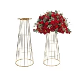 5/10 pcs New  Metal Vase Trumpet Shape Wedding Table Centerpiece Event Road Lead Flower Vases For Home Decoration - Image 4