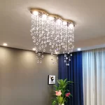 Luxury Pendant Crystal Ceiling Chandeliers Home LED Lighting Fixture Long Hanging Lamp for Living Room Lustre Dining  Table - Image 2