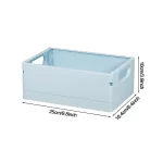 Folding Storage Boxes Basket Household Clutter Box Home Desktop Organizer Foldable Multi-functional Plastic Box Makeup Organizer - Image 11