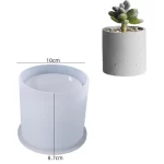 Large Terrazzo Garden Planters Silicone Mold Round Concrete Molds for Flower Pot 15cm Candle Cup Resin Vessel Gypsum Mold - Image 10