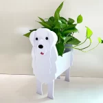 Garden Flower Pot Dog Shape Planter Shiba inu Mastiff Cain Terrier Havanese Vase Pots DIY PVC Flower Planters Garden Home Decor - Image 24
