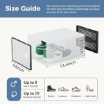Stackable Shoe Storage Boxes, 15-Pack Plastic Shoe Organizers with Lids, Large Shoe Rack & Holder for Closet, Under Bed, Entrywa - Image 4
