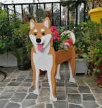 Garden Flower Pot Dog Shape Planter Shiba inu Mastiff Cain Terrier Havanese Vase Pots DIY PVC Flower Planters Garden Home Decor - Image 2