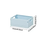 Folding Storage Boxes Basket Household Clutter Box Home Desktop Organizer Foldable Multi-functional Plastic Box Makeup Organizer - Image 12