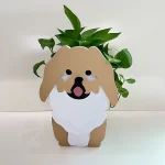 Garden Flower Pot Dog Shape Planter Shiba inu Mastiff Cain Terrier Havanese Vase Pots DIY PVC Flower Planters Garden Home Decor - Image 17