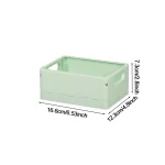 Folding Storage Boxes Basket Household Clutter Box Home Desktop Organizer Foldable Multi-functional Plastic Box Makeup Organizer - Image 10