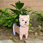 Garden Flower Pot Dog Shape Planter Shiba inu Mastiff Cain Terrier Havanese Vase Pots DIY PVC Flower Planters Garden Home Decor - Image 22